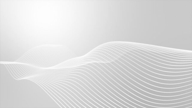 white color simple and clean wavy lines gradient design loop able geometrical background