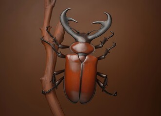 Stag beetle, bug insect 