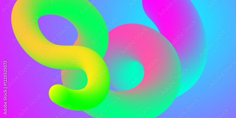 Poster abstract fluid curve shape background. gradient blend line. creative design element. vector illustra