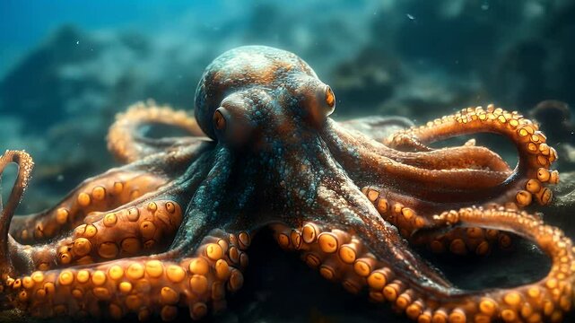 octopus in the sea
