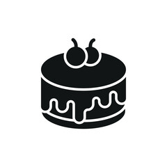 Cheese icon with a sleek and minimalist flat design, featuring clean lines and a modern aesthetic, perfect for contemporary food apps and culinary branding.