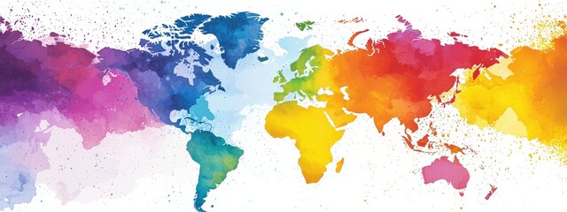 A symbolic map with colors representing equality across regions.