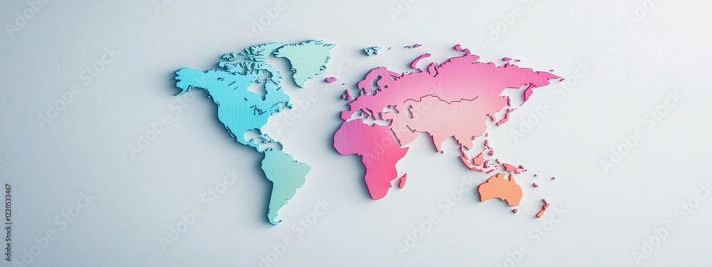 Aufkleber a symbolic map with colors representing equality across regions.