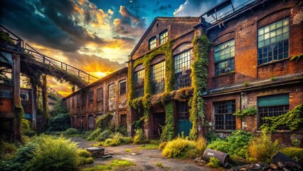 Fototapeta premium Abandoned Hallimarsch Industrial Building Urban Exploration Photography