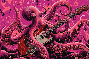 Octopus Rockstar Strumming Guitar