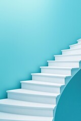 A symbolic staircase leading to a bright future of unity.