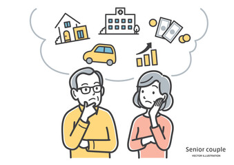 老後のライフスタイルを考えるシニア夫婦