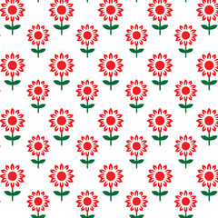 seamless pattern with flowers