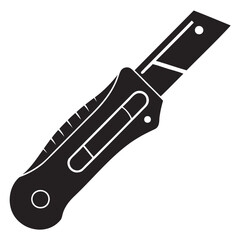 Black Knife Silhouette Vector Clean Design Isolated on Transparent background