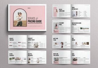 Services & Pricing Guide Template Landscape