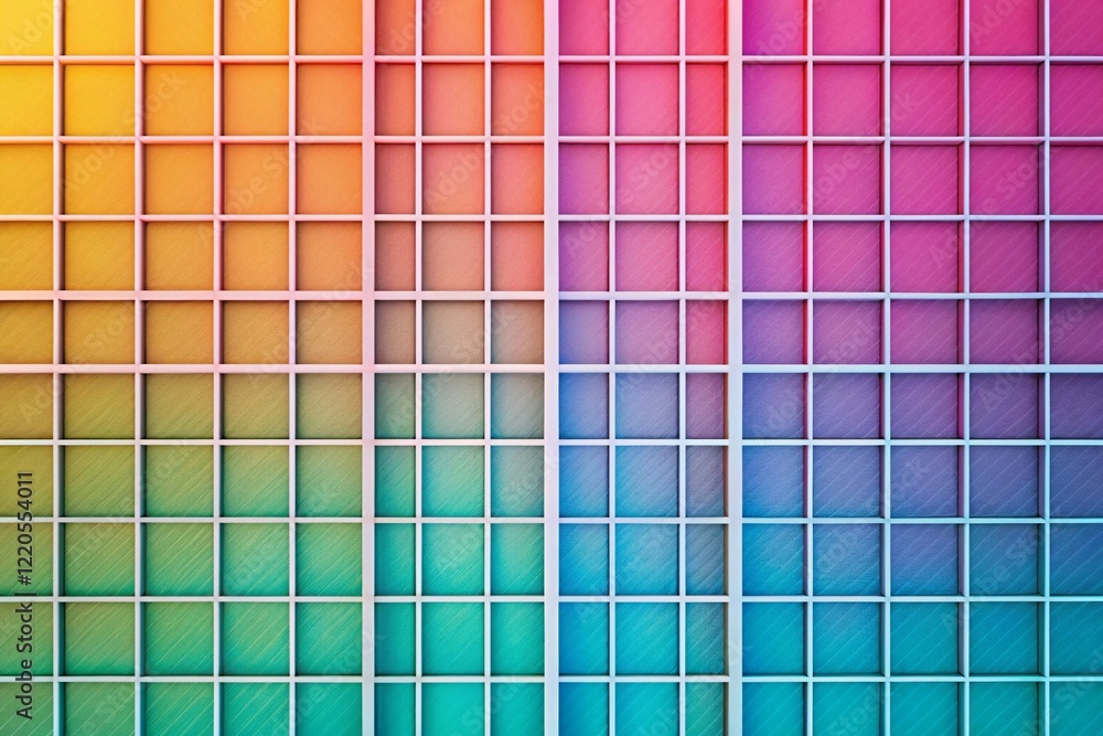 Aufkleber abstract geometric grid background with text space - modern minimalist design