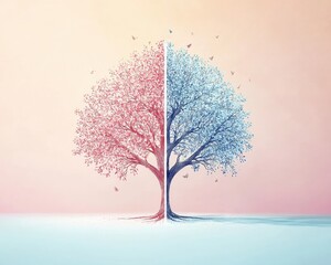 A symbolic tree of life labeled unity and fairness.