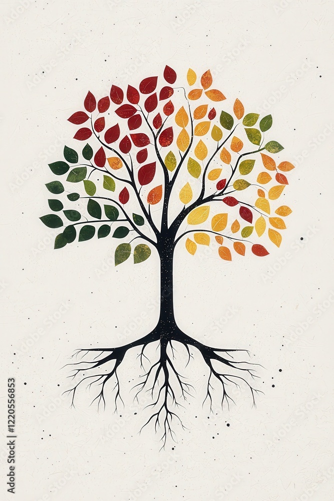 Poster a symbolic tree with branches labeled equality and opportunity.