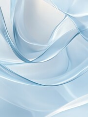 Obraz premium Transparent Blue Waves Creating a Serene and Calming Abstract Background in Soft Light During Daytime