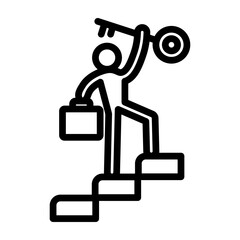 Sucess Vector Line Icon Design