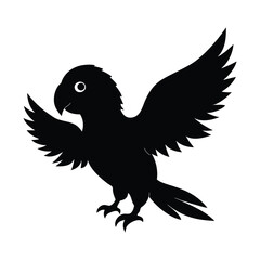 Obraz premium baby Tia silhouette vector