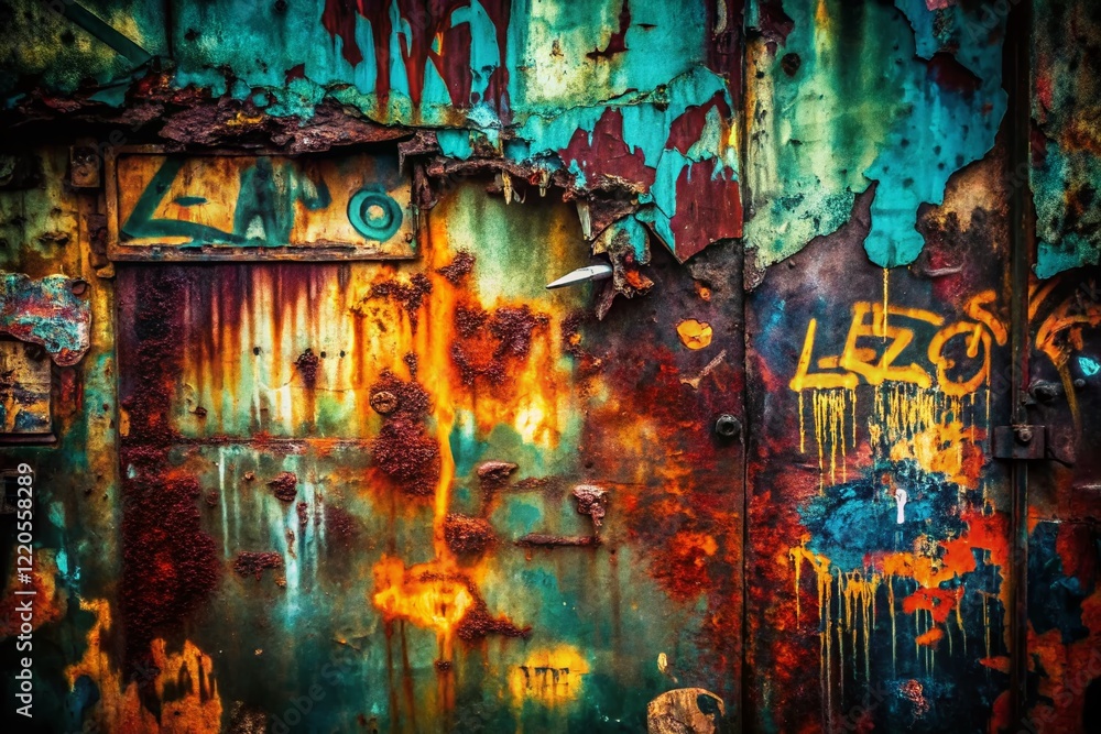 Poster abstract grunge urban exploration background with text space - perfect for design projects