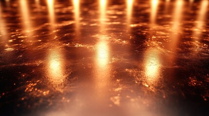 Naklejka premium Glowing Amber Surface Texture Background Image