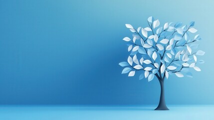 Obraz premium A symbolic tree with equal-sized leaves labeled unity and fairness.