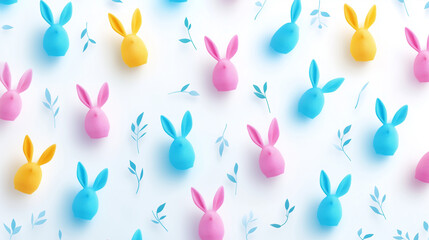 pattern with rabbits