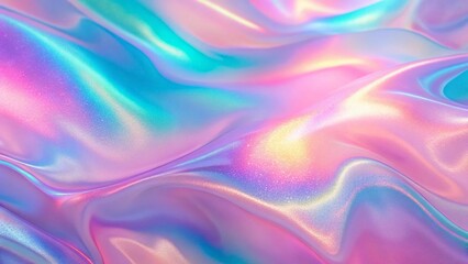 Fototapeta premium Abstract Pink Pastel Holographic Background: Blurred Grainy Gradient Texture with Copy Space