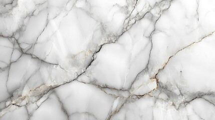 Elegant White Marble Texture with Gray and Gold Veins