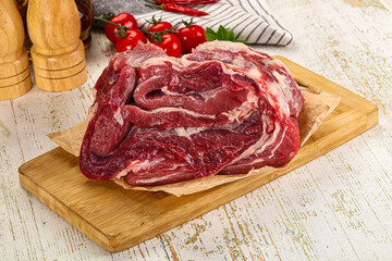 Raw beef meat for cooking