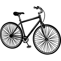 Vintage Bicycle Line Art Collection