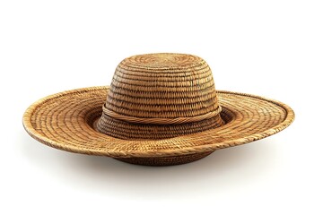 Fisherman's Hat with Wide Brim, White Background