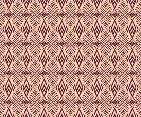 Ikat Bohemian red and brown style pattern