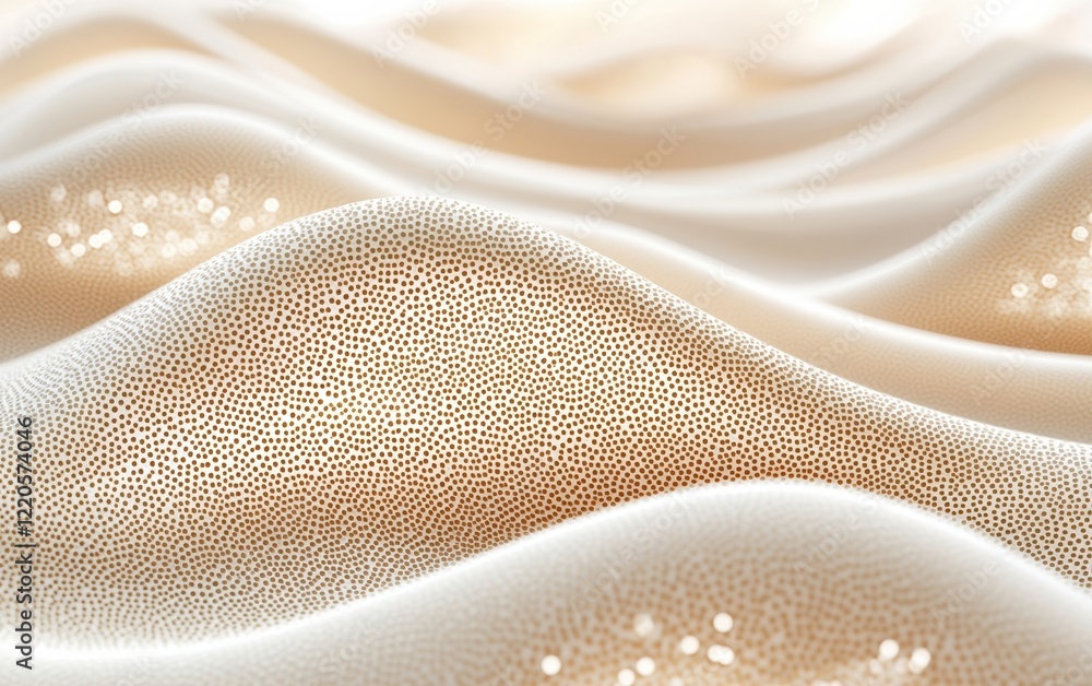 Poster abstract pattern of soft, flowing waves with a textured surface, creating a serene and calming atmos