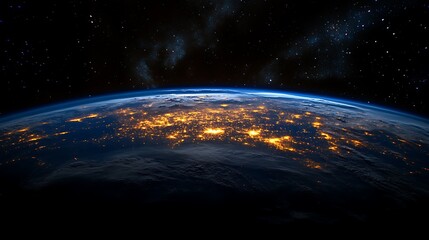 Obraz premium A close up of the Earth from space the planet Earth