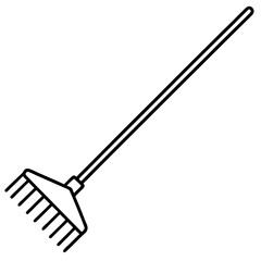 Vintage Rake Line Art for Print or Digital