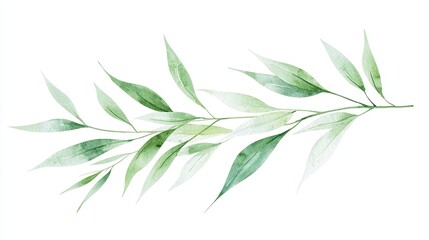 Fototapeta premium Wheat Ear Clipart in Watercolor Style, detailed illustration of a single wheat ear, vibrant colors, ideal for agricultural themes, educational materials, and design projects