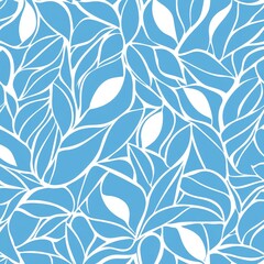 Monochrome Seamless pattern with a simple abstract drawing. Vector illustration.