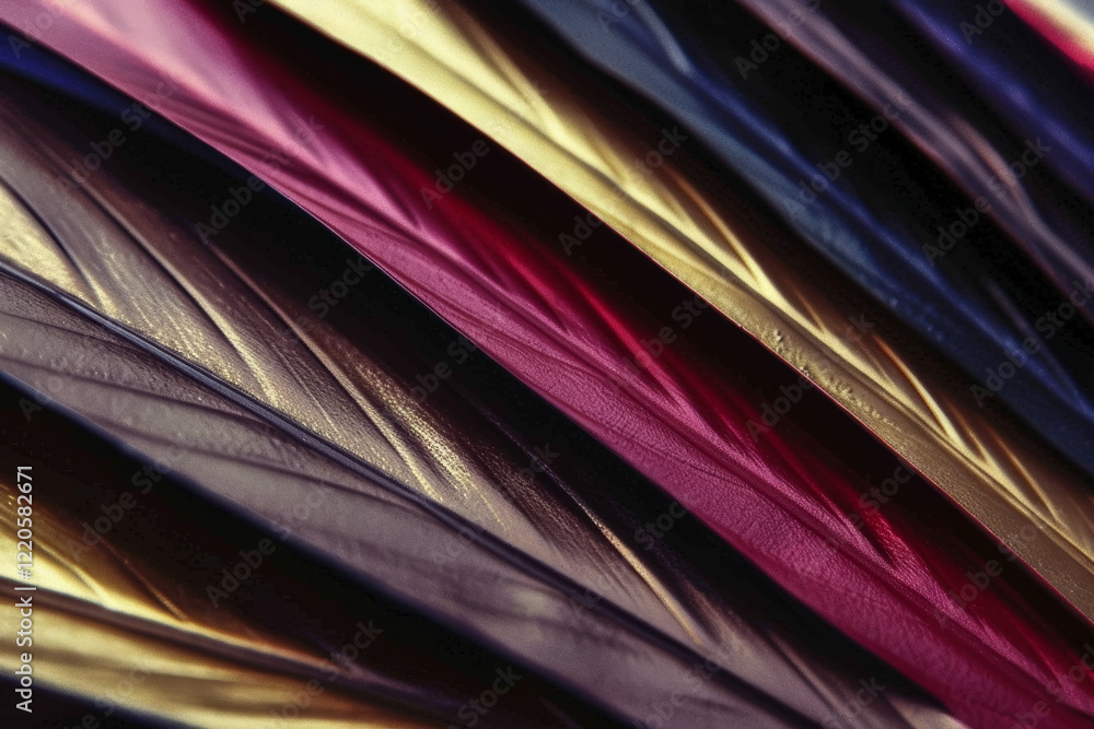 Poster vibrant display of colorful feathers arranged in a pattern