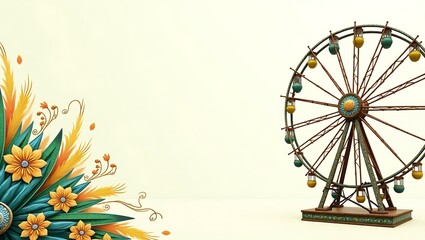 background with flowers