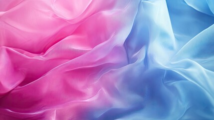 Obraz premium Pink and Blue Silk Fabric Texture Background