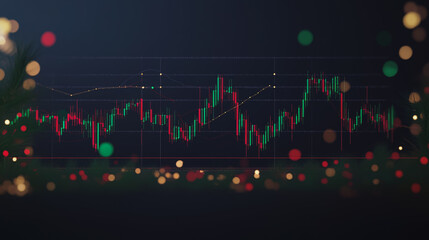 Obraz premium Abstract dark blue background with Colorful charts and graphs with statistics to innovative analyze business potential and forecast future development of companies growth.