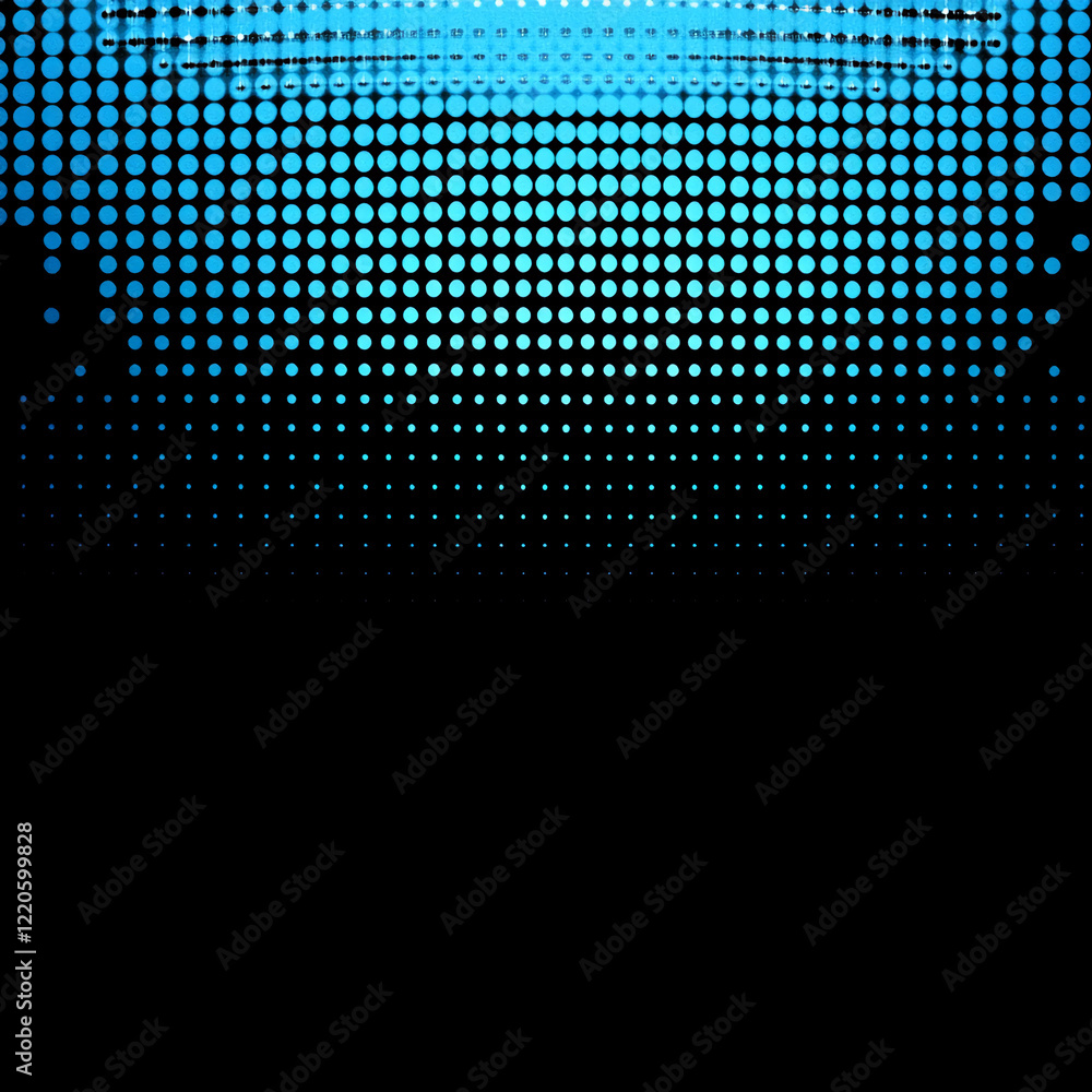 Poster abstract digital blue halftone pattern with dots, futuristic design, digital background. business ba