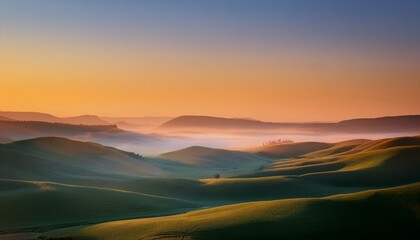 Obraz premium Peaceful Valley Landscape Background