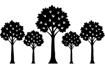Fototapeta premium tree icon set 
