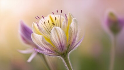 Fototapeta premium Vibrant Softfocused Closeup of Flower