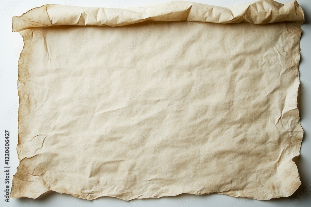 Poster a blank parchment texture with soft, natural tones and subtle grainy details. the background is empt