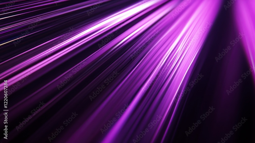 Poster a close-up of the purple light beam on stage, creating an abstract background with blurred motion an