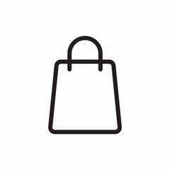 Shopping bag store icon vector sign