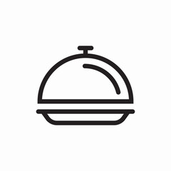 Food service dish icon vector sign
