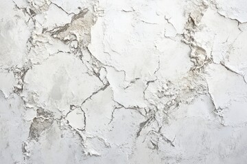 A white background of a rough concrete wall with cracks, in a light gray and white color tone.