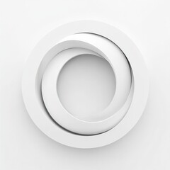 Modern Abstract Design Minimalist Style Graphic Art White Background Close-up View Visual Harmony