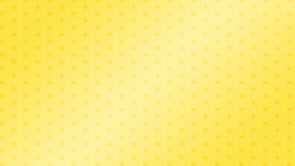 金色の麻の葉柄背景